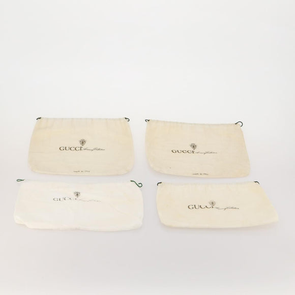 GUCCI Dust Bag Cotton Set of 20 White Auth 191874