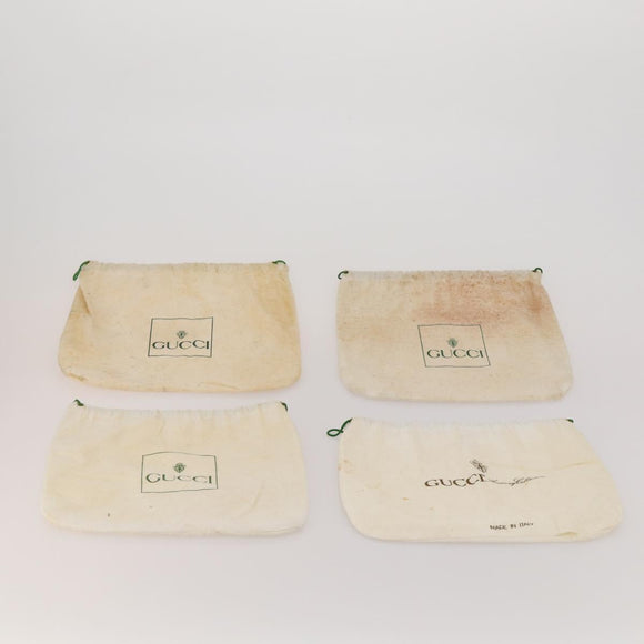 GUCCI Dust Bag cotton Set of 30 Beige Auth 191875