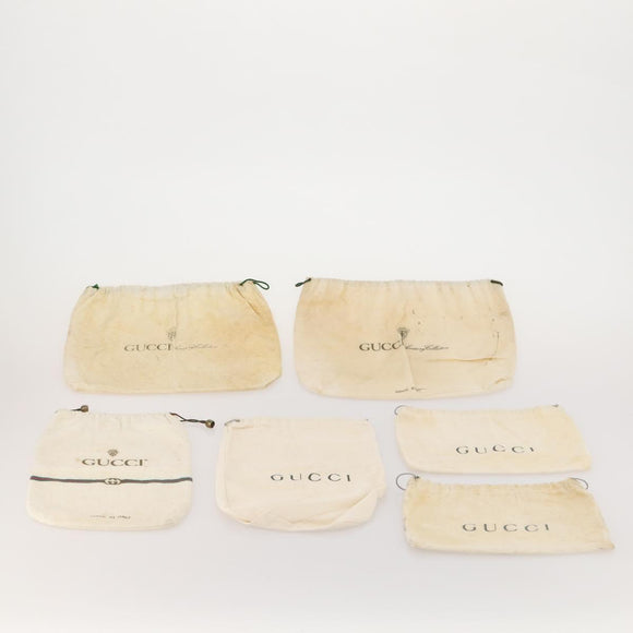 GUCCI Dust Bag cotton Set of 30 Beige Auth 191875