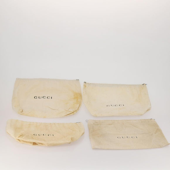 GUCCI Dust Bag cotton Set of 30 Beige Auth 191875