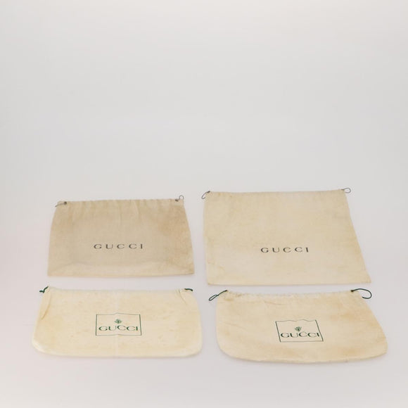 GUCCI Dust Bag cotton Set of 30 Beige Auth 191875