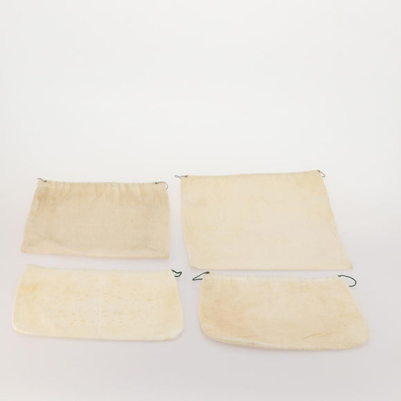 GUCCI Dust Bag cotton Set of 30 Beige Auth 191875