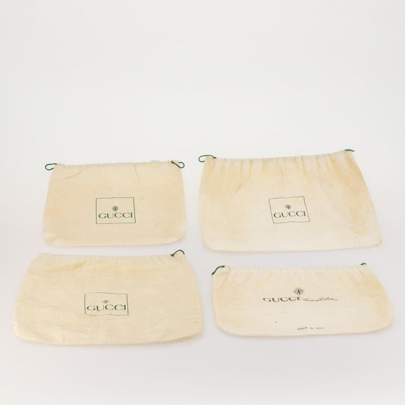 GUCCI Dust Bag cotton Set of 30 Beige Auth 191875