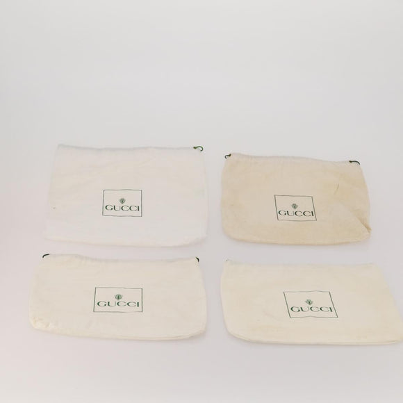 GUCCI Dust Bag Cotton Set of 20 White Auth 191876