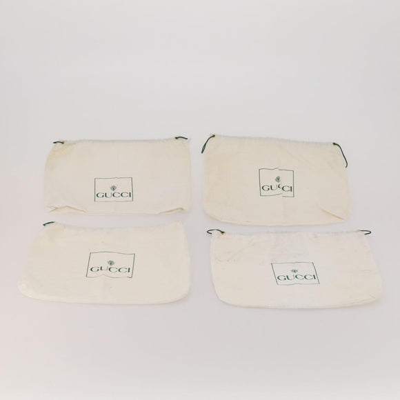 GUCCI Dust Bag Cotton Set of 20 White Auth 191876