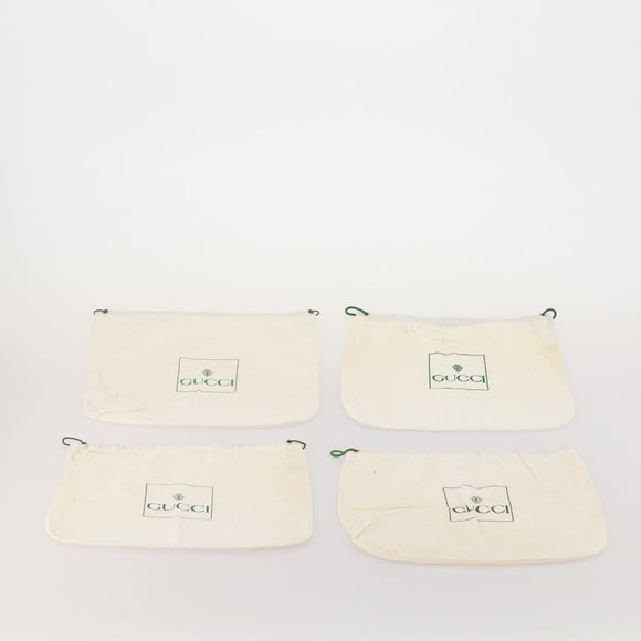 GUCCI Dust Bag Cotton Set of 20 White Auth 191876