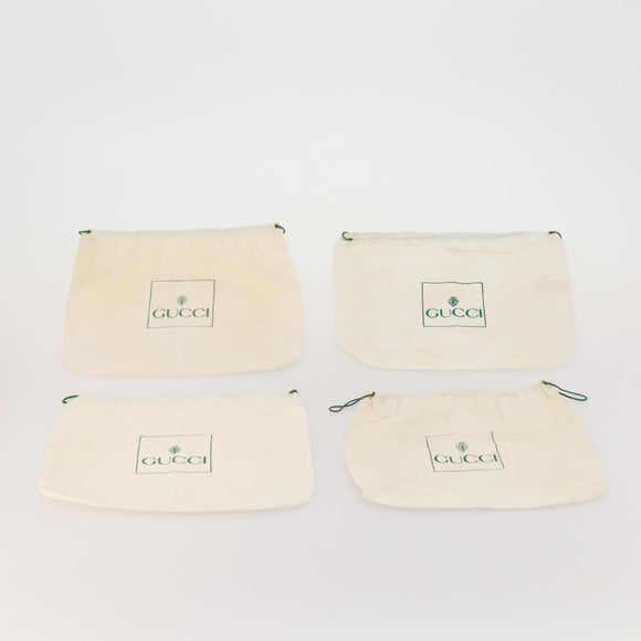 GUCCI Dust Bag Cotton Set of 20 White Auth 191876