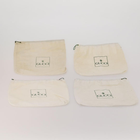 GUCCI Dust Bag Cotton Set of 20 White Auth 191876