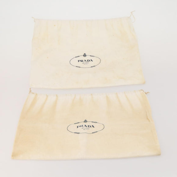 PRADA Dust Bag Cotton Set of 20 White Auth 191878