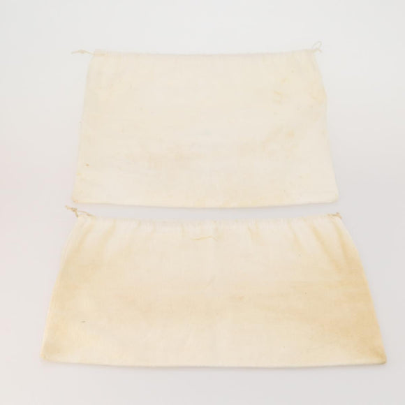 PRADA Dust Bag Cotton Set of 20 White Auth 191878