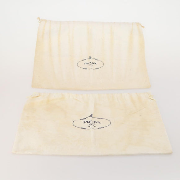 PRADA Dust Bag Cotton Set of 20 White Auth 191878