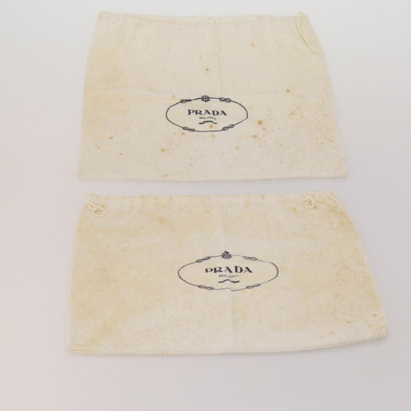 PRADA Dust Bag Cotton Set of 20 White Auth 191878
