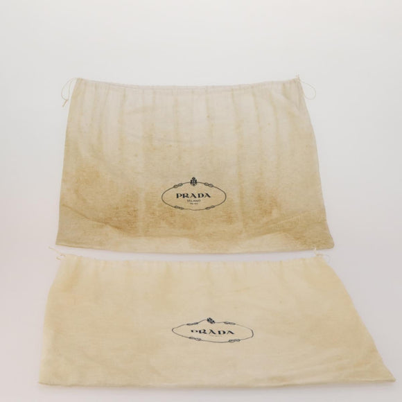 PRADA Dust Bag Cotton Set of 20 White Auth 191878