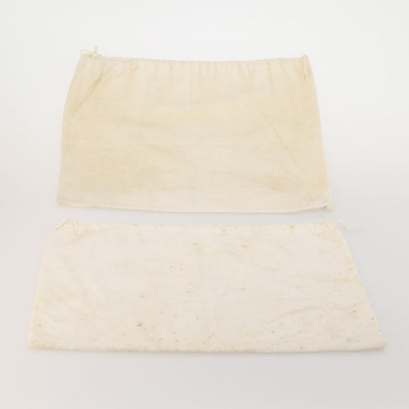 PRADA Dust Bag Cotton Set of 20 White Auth 191878