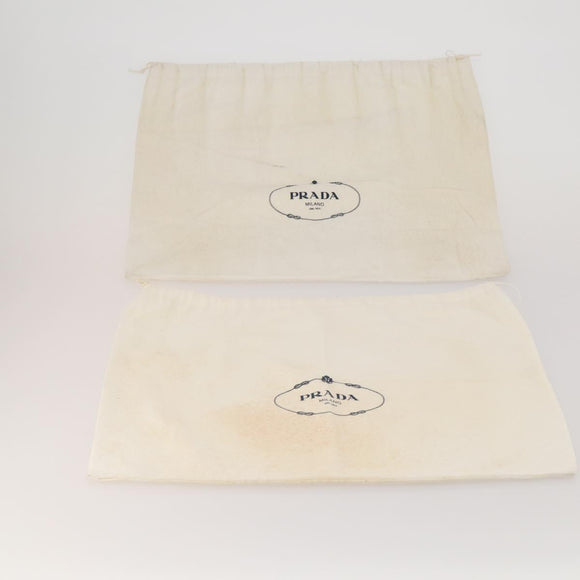 PRADA Dust Bag Cotton Set of 20 White Auth 191878