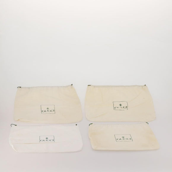GUCCI Dust Bag Cotton Set of 20 White Auth 191880