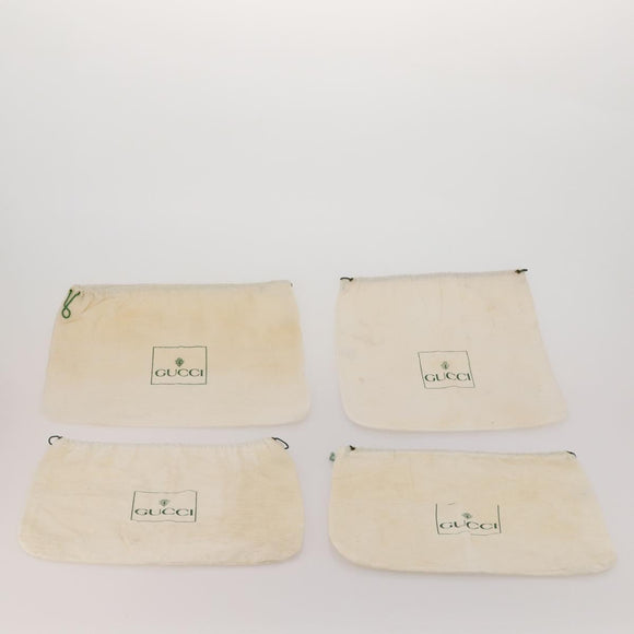 GUCCI Dust Bag Cotton Set of 20 White Auth 191880