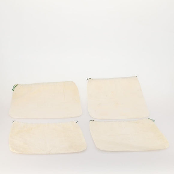 GUCCI Dust Bag Cotton Set of 20 White Auth 191880
