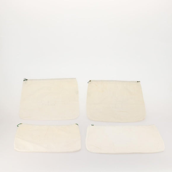 GUCCI Dust Bag Cotton Set of 20 White Auth 191880