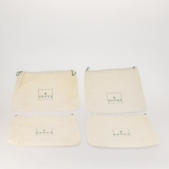 GUCCI Dust Bag Cotton Set of 20 White Auth 191880