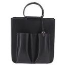 GUCCI Hand Bag Leather Black Silver 002 1118 0462 Auth 191886-13