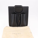 GUCCI Hand Bag Leather Black Silver 002 1118 0462 Auth 191886-12