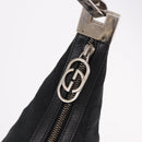 GUCCI GG Canvas Shoulder Bag Black Silver 001 3814 Auth 191887-14