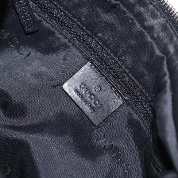 GUCCI GG Canvas Shoulder Bag Black Silver 001 3814 Auth 191887