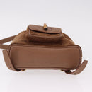 GUCCI Bamboo Backpack Suede Brown Gold 003 1705 0030 Auth 191888-11