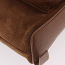 GUCCI Bamboo Backpack Suede Brown Gold 003 1705 0030 Auth 191888-12