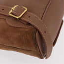 GUCCI Bamboo Backpack Suede Brown Gold 003 1705 0030 Auth 191888-14