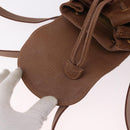 GUCCI Bamboo Backpack Suede Brown Gold 003 1705 0030 Auth 191888-17