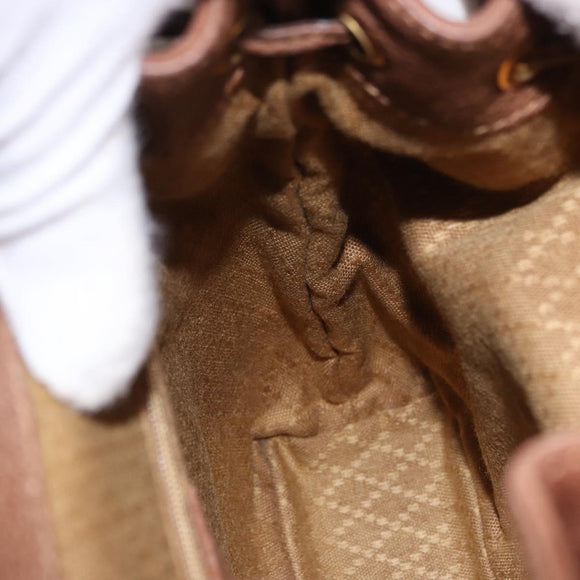 GUCCI Bamboo Backpack Suede Brown Gold 003 1705 0030 Auth 191888