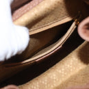 GUCCI Bamboo Backpack Suede Brown Gold 003 1705 0030 Auth 191888-23