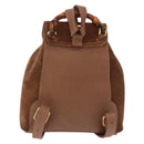 GUCCI Bamboo Backpack Suede Brown Gold 003 1705 0030 Auth 191888-3