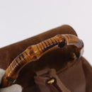GUCCI Bamboo Backpack Suede Brown Gold 003 1705 0030 Auth 191888-7
