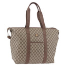 GUCCI GG Supreme Boston Bag PVC Beige Gold 012 1095 6080 Auth 191889-1