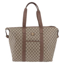GUCCI GG Supreme Boston Bag PVC Beige Gold 012 1095 6080 Auth 191889-13