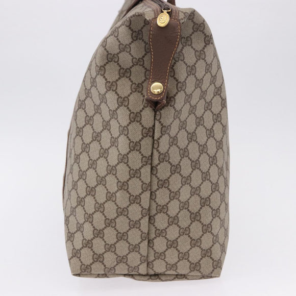 GUCCI GG Supreme Boston Bag PVC Beige Gold 012 1095 6080 Auth 191889