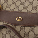 GUCCI GG Supreme Tote Bag PVC Leather Beige Gold 002 123 6130 Auth 191891-18