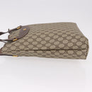 GUCCI GG Supreme Tote Bag PVC Leather Beige Gold 002 123 6130 Auth 191891-5