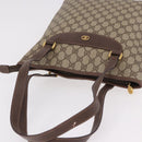 GUCCI GG Supreme Tote Bag PVC Leather Beige Gold 002 123 6130 Auth 191891-7