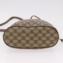 GUCCI GG Supreme Web Sherry Line Bag PVC Beige Gold 41 02 034 Auth 191896-5