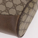 GUCCI GG Supreme Web Sherry Line Bag PVC Beige Gold 41 02 034 Auth 191896-10