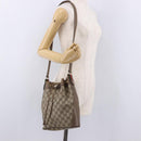 GUCCI GG Supreme Web Sherry Line Bag PVC Beige Gold 41 02 034 Auth 191896-23