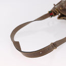 GUCCI GG Supreme Web Sherry Line Bag PVC Beige Gold 41 02 034 Auth 191896-7