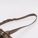 GUCCI GG Supreme Web Sherry Line Bag PVC Beige Gold 41 02 034 Auth 191896-14