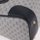 GUCCI GG Supreme Boston Bag PVC 2way Navy Gold 002 39 0269 Auth 191897-16