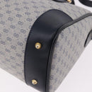 GUCCI GG Supreme Boston Bag PVC 2way Navy Gold 002 39 0269 Auth 191897-19