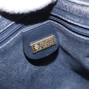GUCCI GG Supreme Boston Bag PVC 2way Navy Gold 002 39 0269 Auth 191897-23
